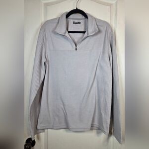 Hi-Tec Mens 1/4 Zip Gray Pullover Med Breathable Comfort Jacket